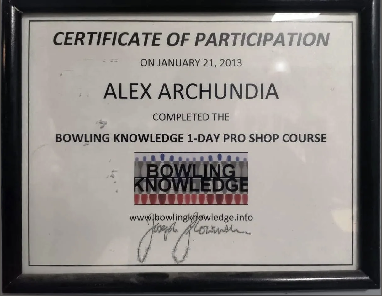 Bowling Knowledge 1-Day Pro Shop Course